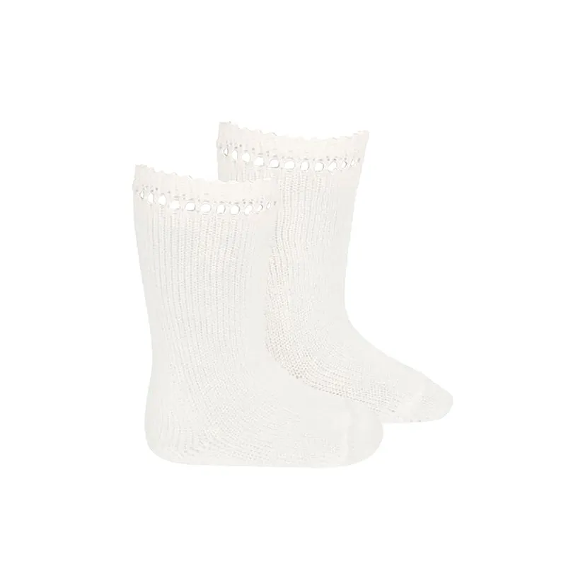 Abel & Lula Baby Socks_White 5426-1