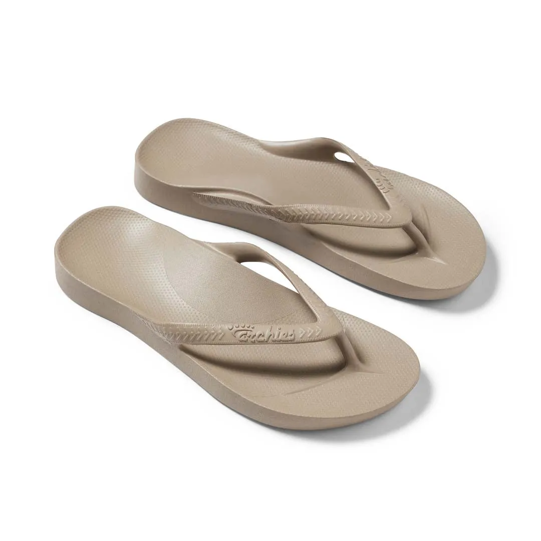 Arch Support Flip Flops - Classic - Taupe