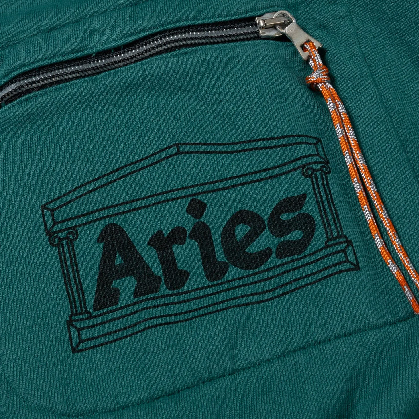 Aries Arise Nylon Hybrid Hooded Sweatshirt