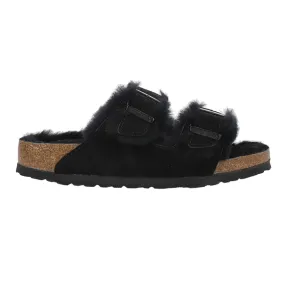 Arizona Shearling Suede Footbed Sandals