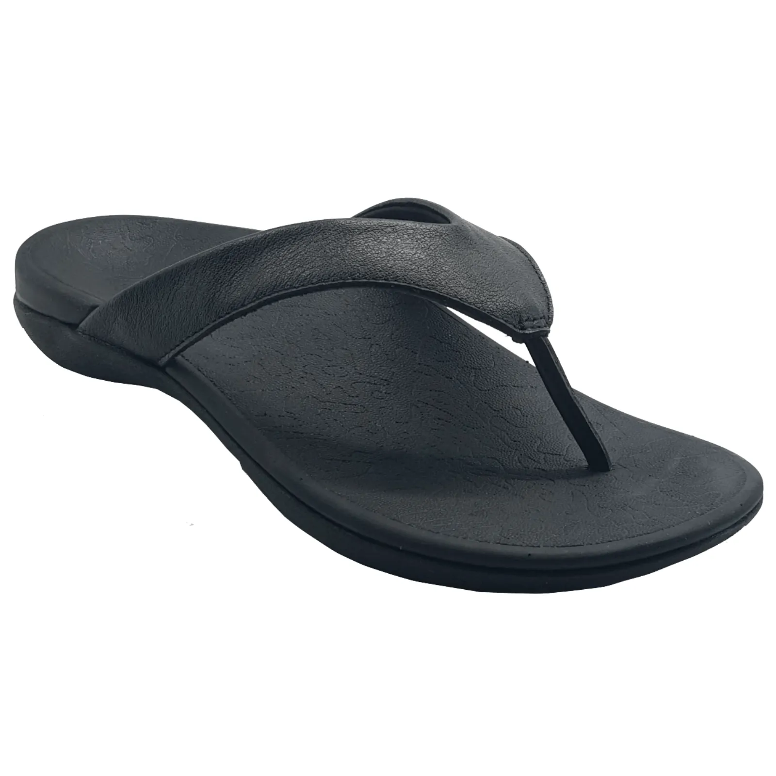 AXIGN 90 Mile Orthotic Arch Support Flip Flops Thongs w Leather Strap Archline