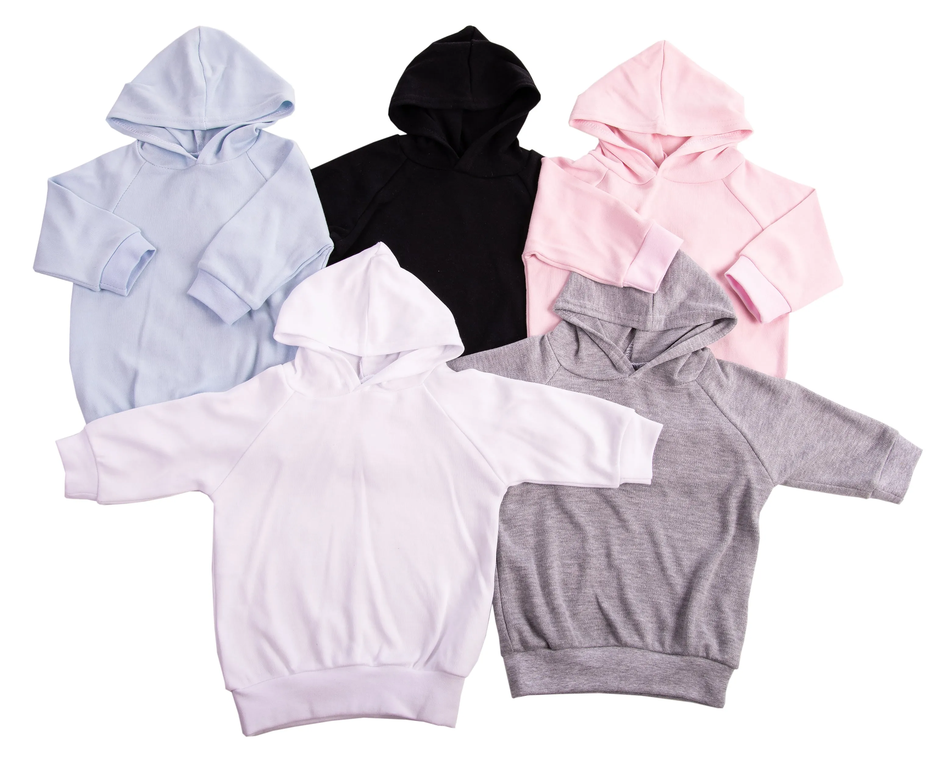 Baby Long Sleeved Hoodies (2 Pack mixed colours)