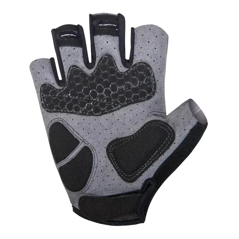 Baisky Bicycle Half-Finger Gloves TRHF349 - Happy Black