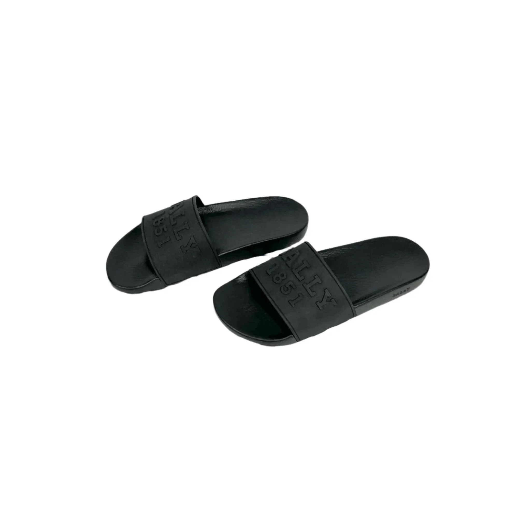 Bally Slaim Black Rubber Sandals