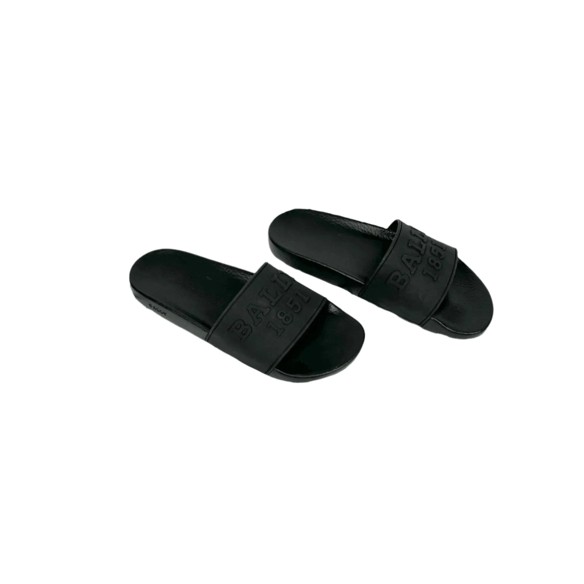 Bally Slaim Black Rubber Sandals