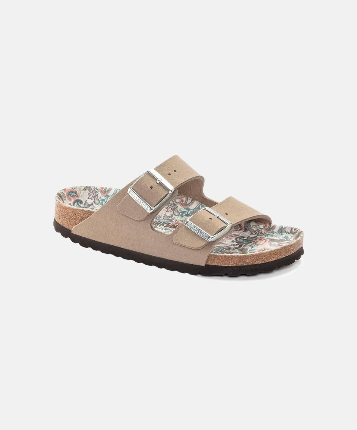 Birkenstock Arizona Synthetic Paisley Grey Taupe Vegan Sandals