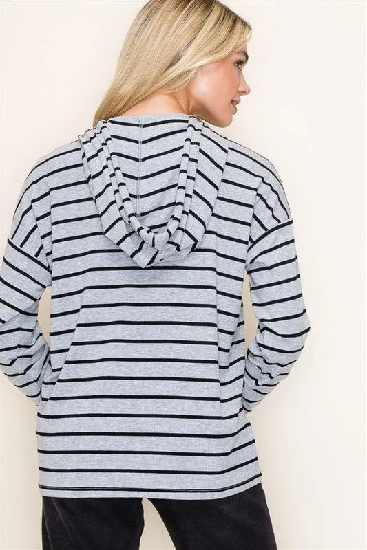 Cadence Striped Hoodies - 2 Colors!