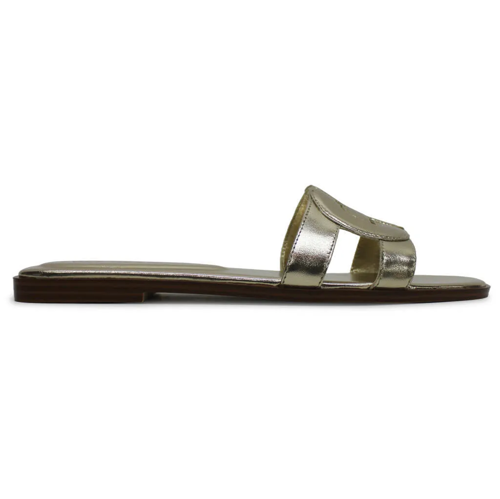 Chrisee Leather Women's Slides Sandals