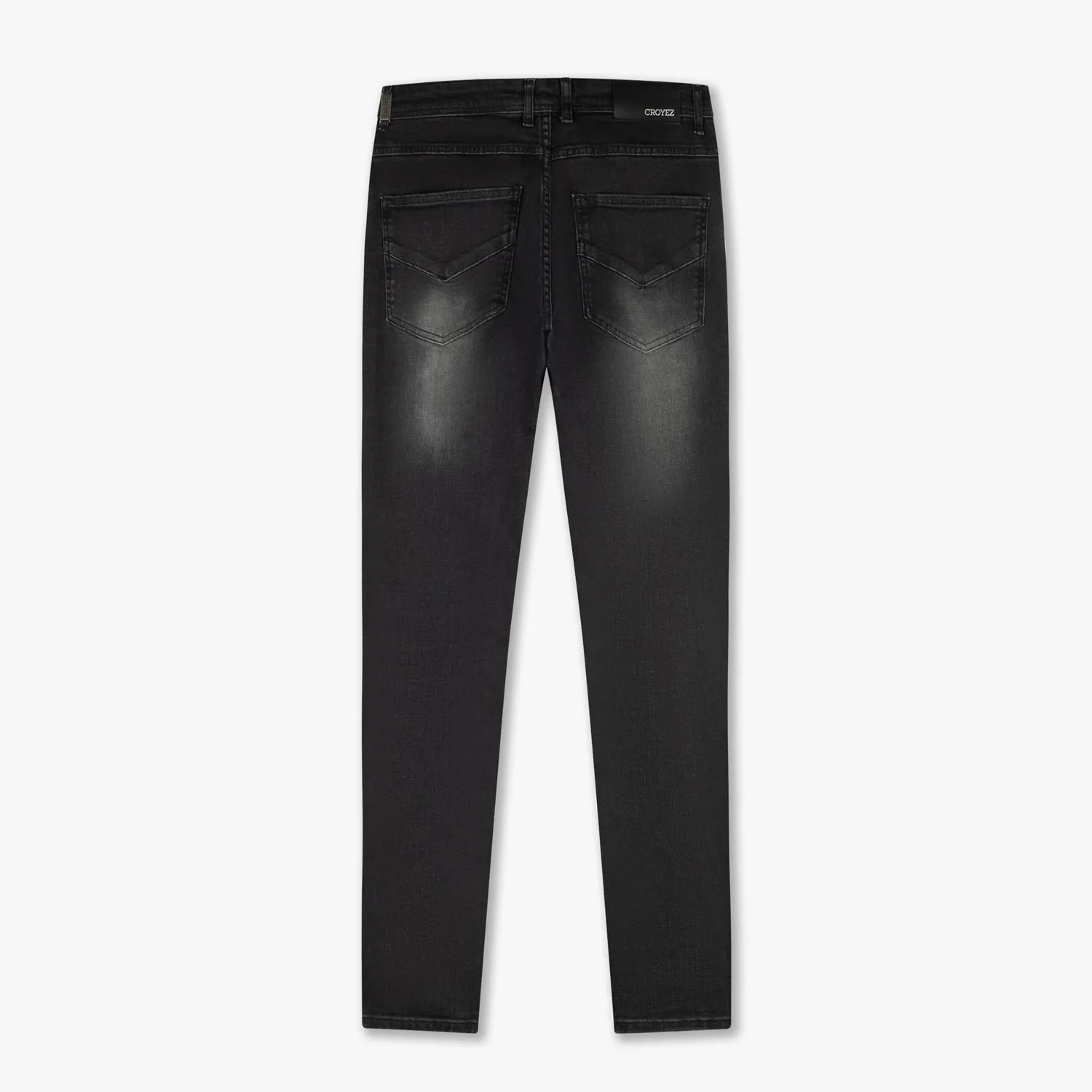 CROYEZ CH1 DISTRESSED JEANS - BLACK/BLUE SURF