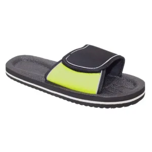 FLOSO Mens Two Tone Touch Fastening Flip Flops