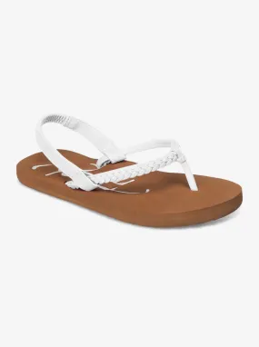 Girls 2-7 Cabo Sandals - White