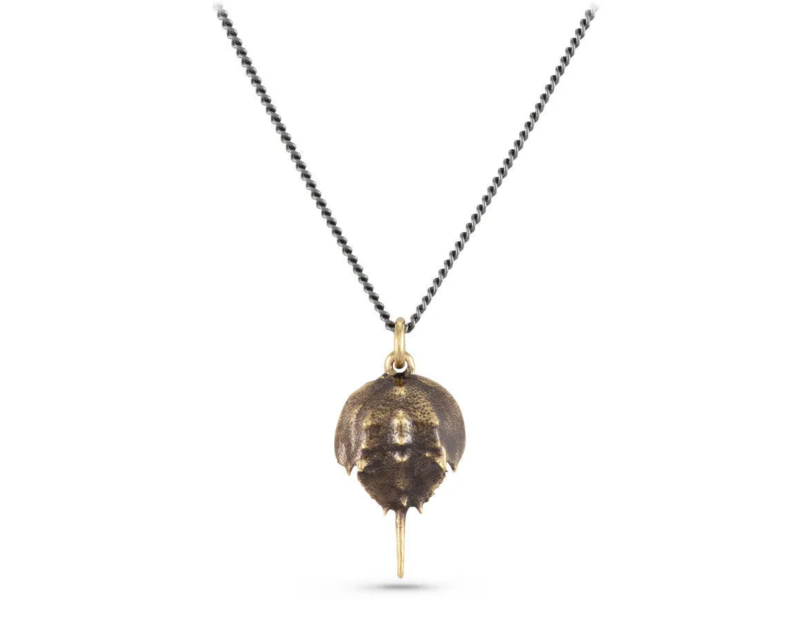 Horseshoe Crab Necklace - Bronze