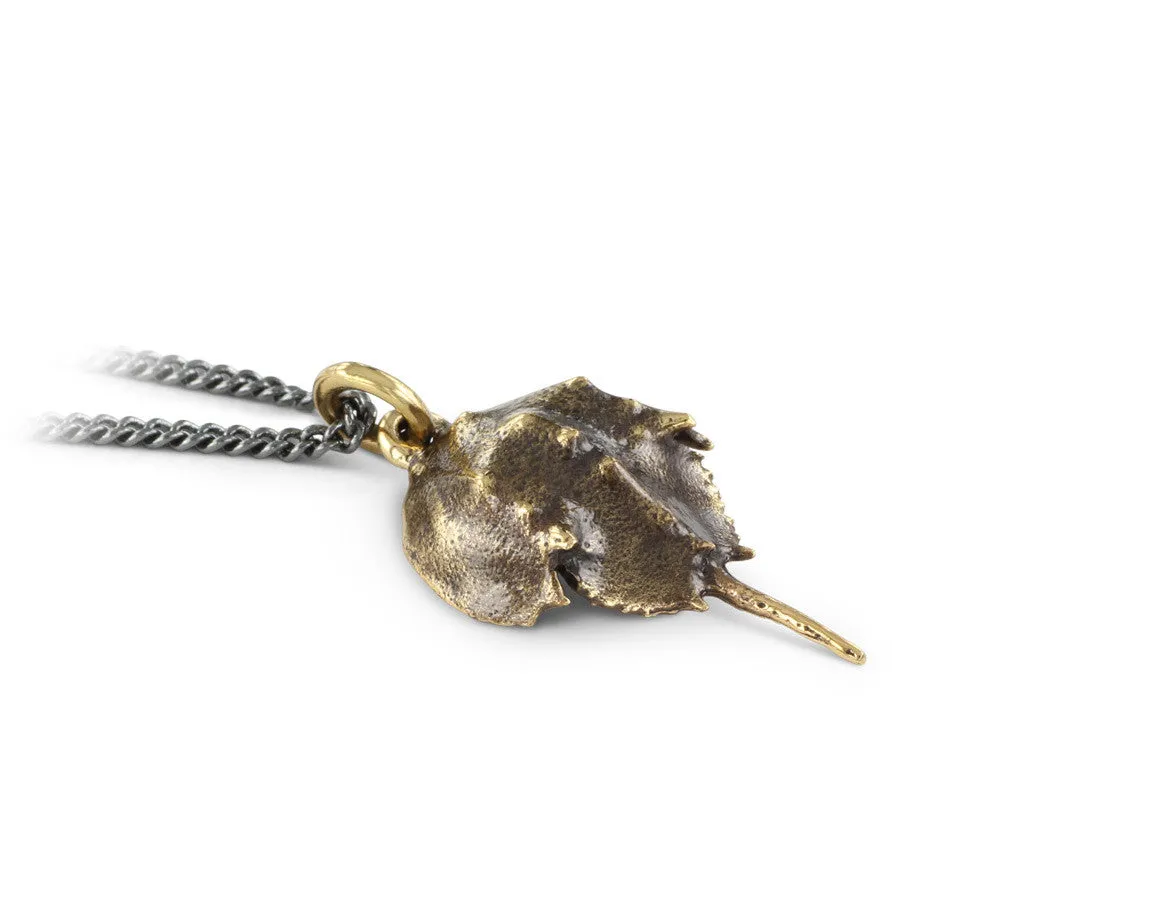 Horseshoe Crab Necklace - Bronze