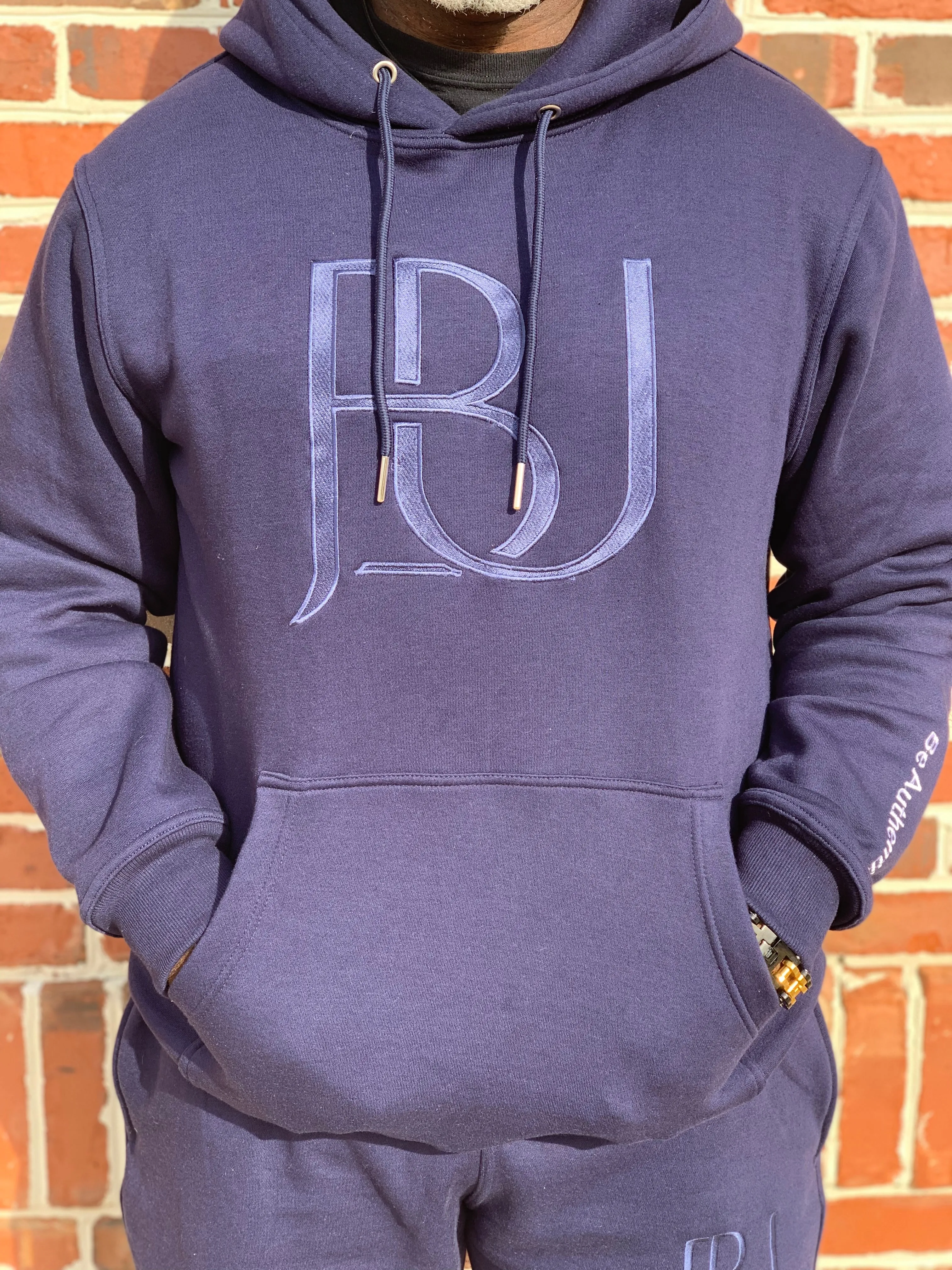 JBU Blueberry Embroidered Hoodie