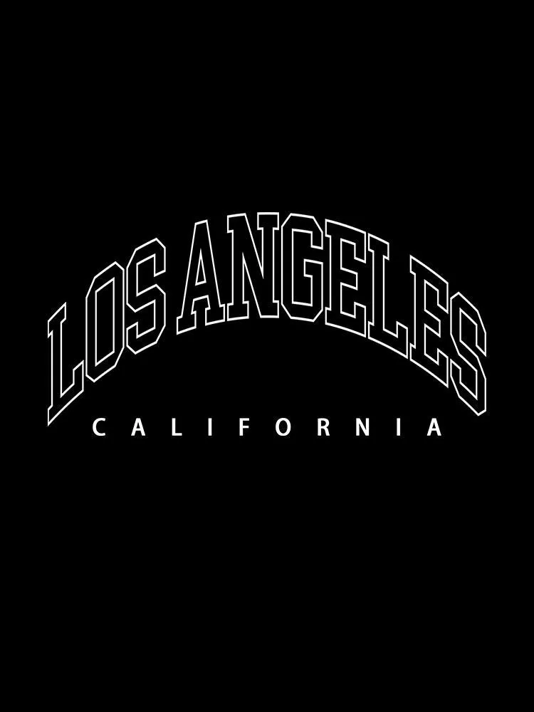 Los Angeles Letter Graphic Hoodies