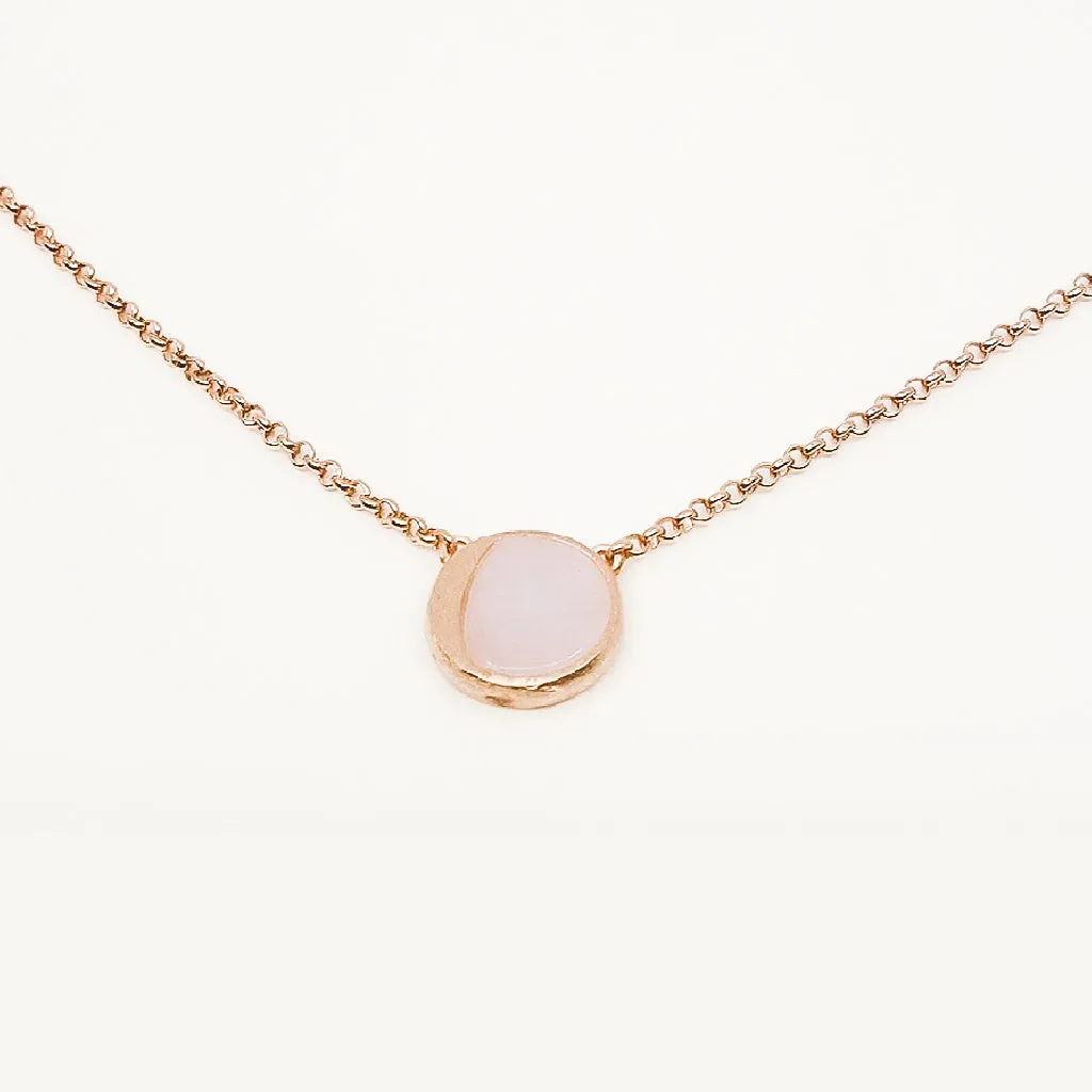 LUNA Rose Flip Pendant Necklace