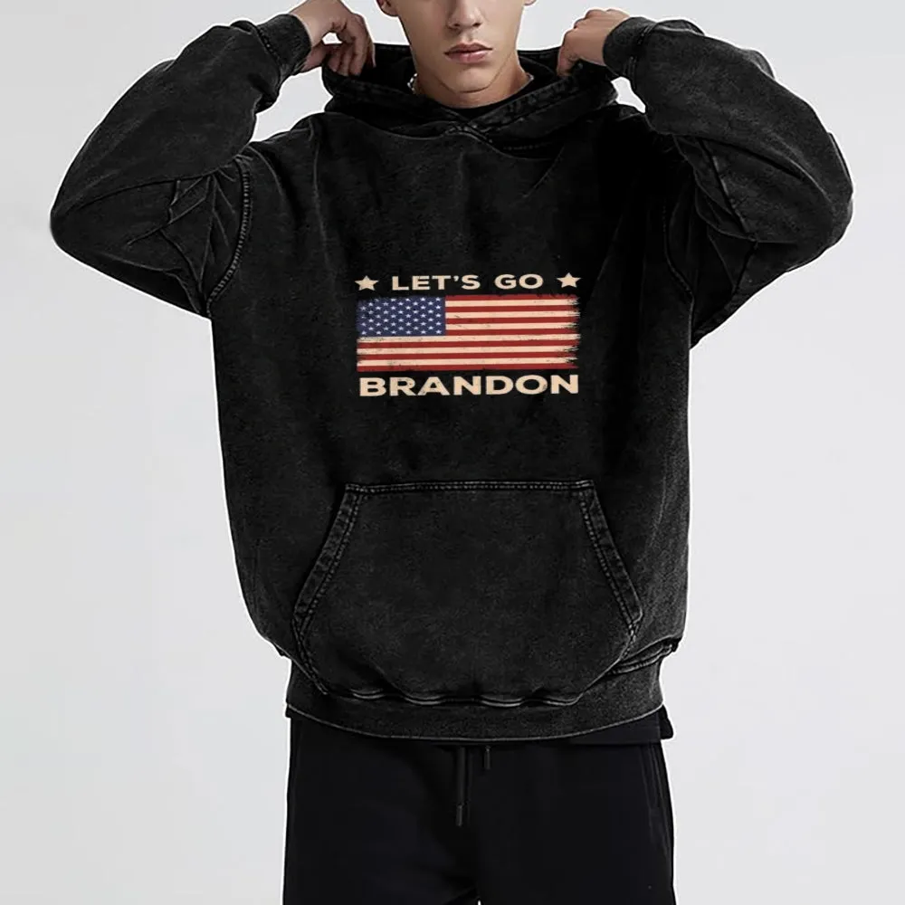 Mens American Flag Hoodies