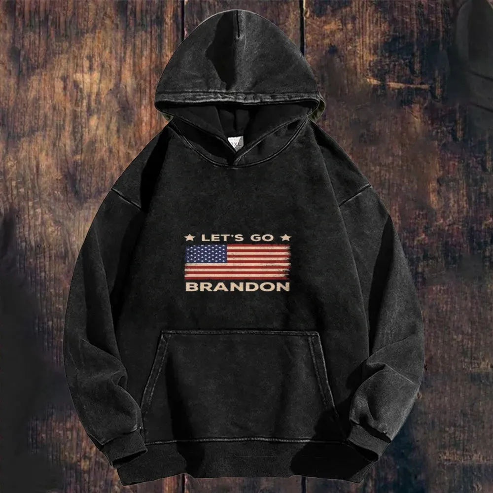 Mens American Flag Hoodies