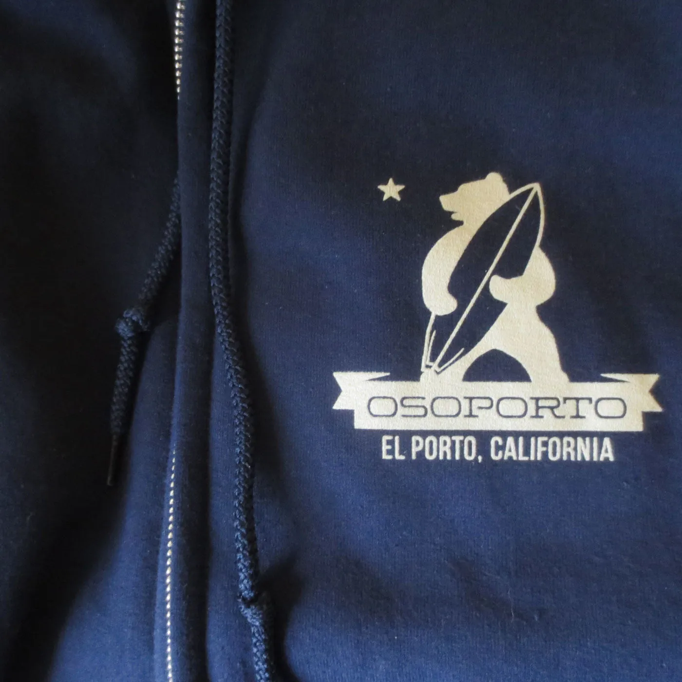 My Beach zip hoodie - navy