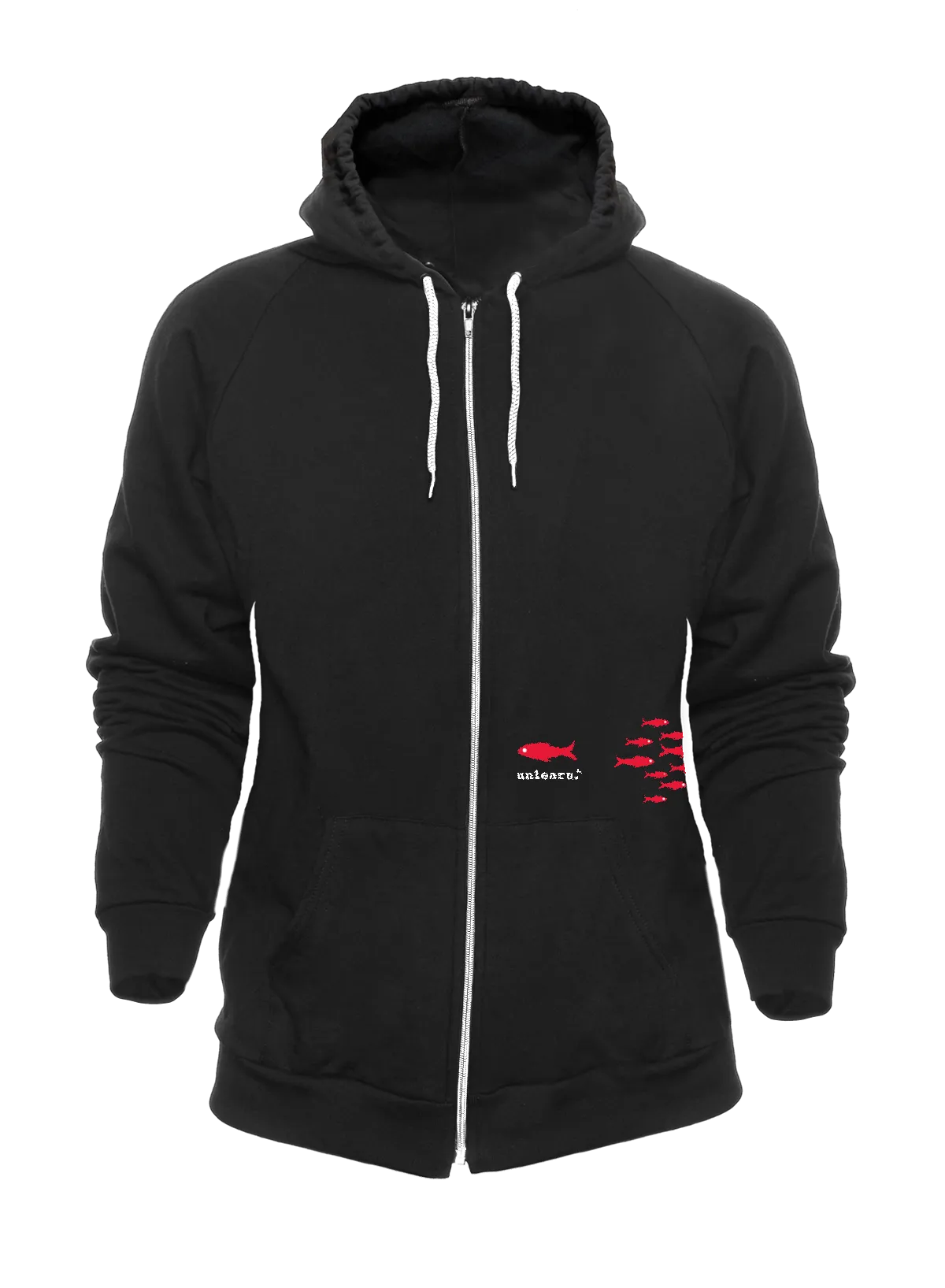 New Fish - Relaxed Fit Fleece Zipper Hoodie*