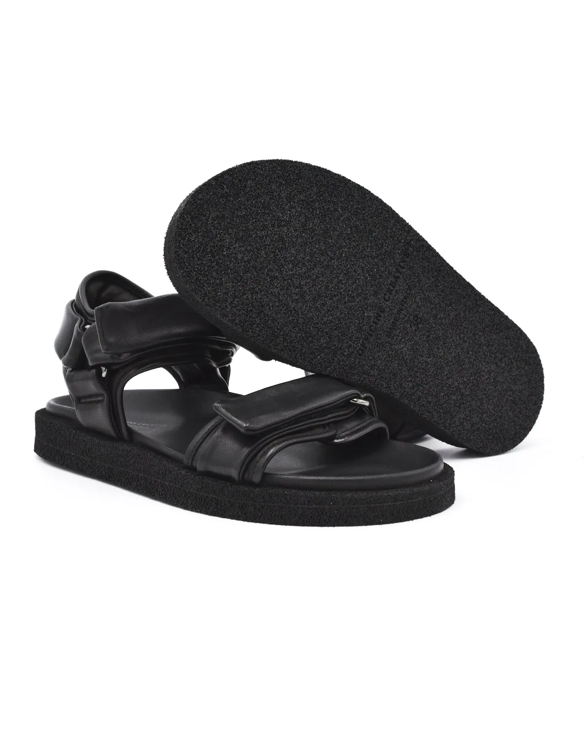 Officine Creative Inner Black Velcro Strap Sandal