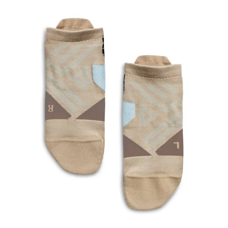 On Women's Low Running Sock - Rosebrown/Grey