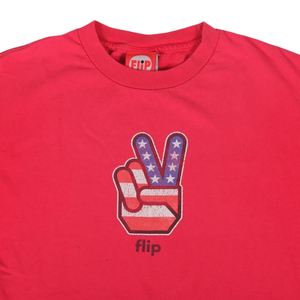 Overripe Flip Peace Fingers Tee Small