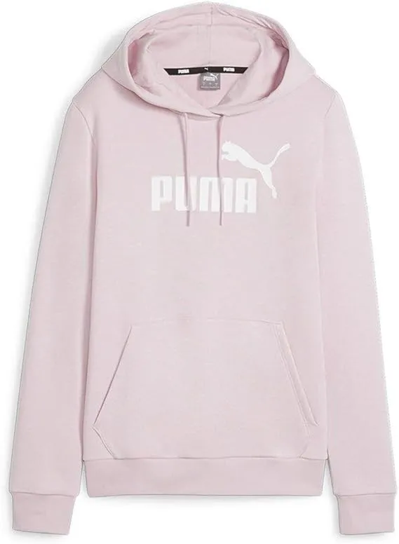 PUMA WOMEN'S ESS LOGO FLC PINK HOODIE