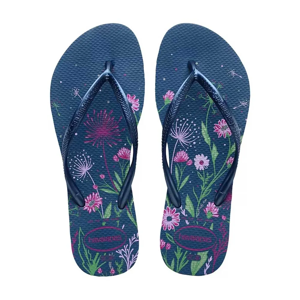 Havaianas Girl's Slim Organic Comfy Blue