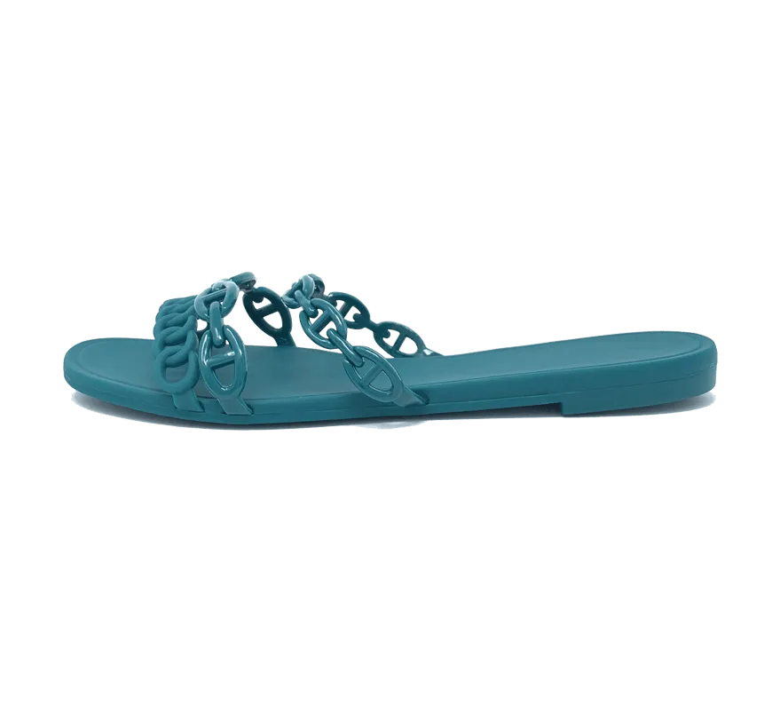 Jelly Chain Beach Sandals Flip Flops