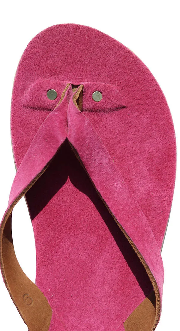 Suede Flip Flops