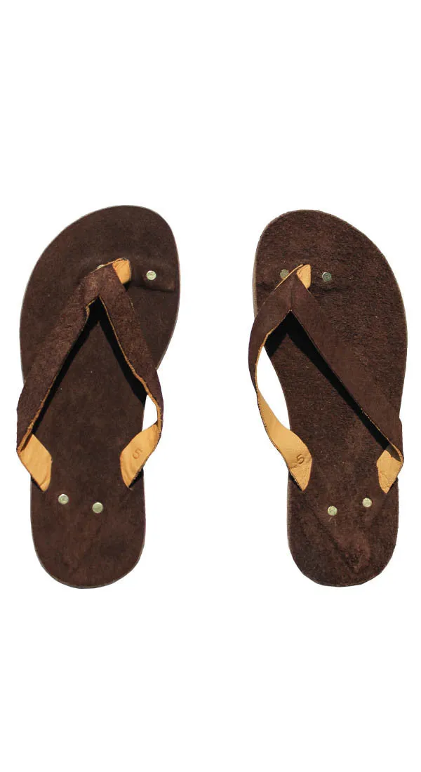 Suede Flip Flops