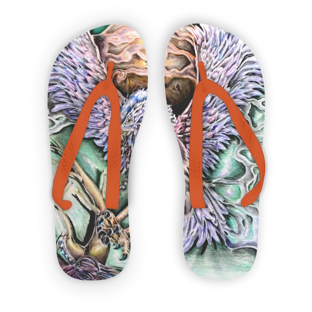 The Hawk Adult Flip Flops