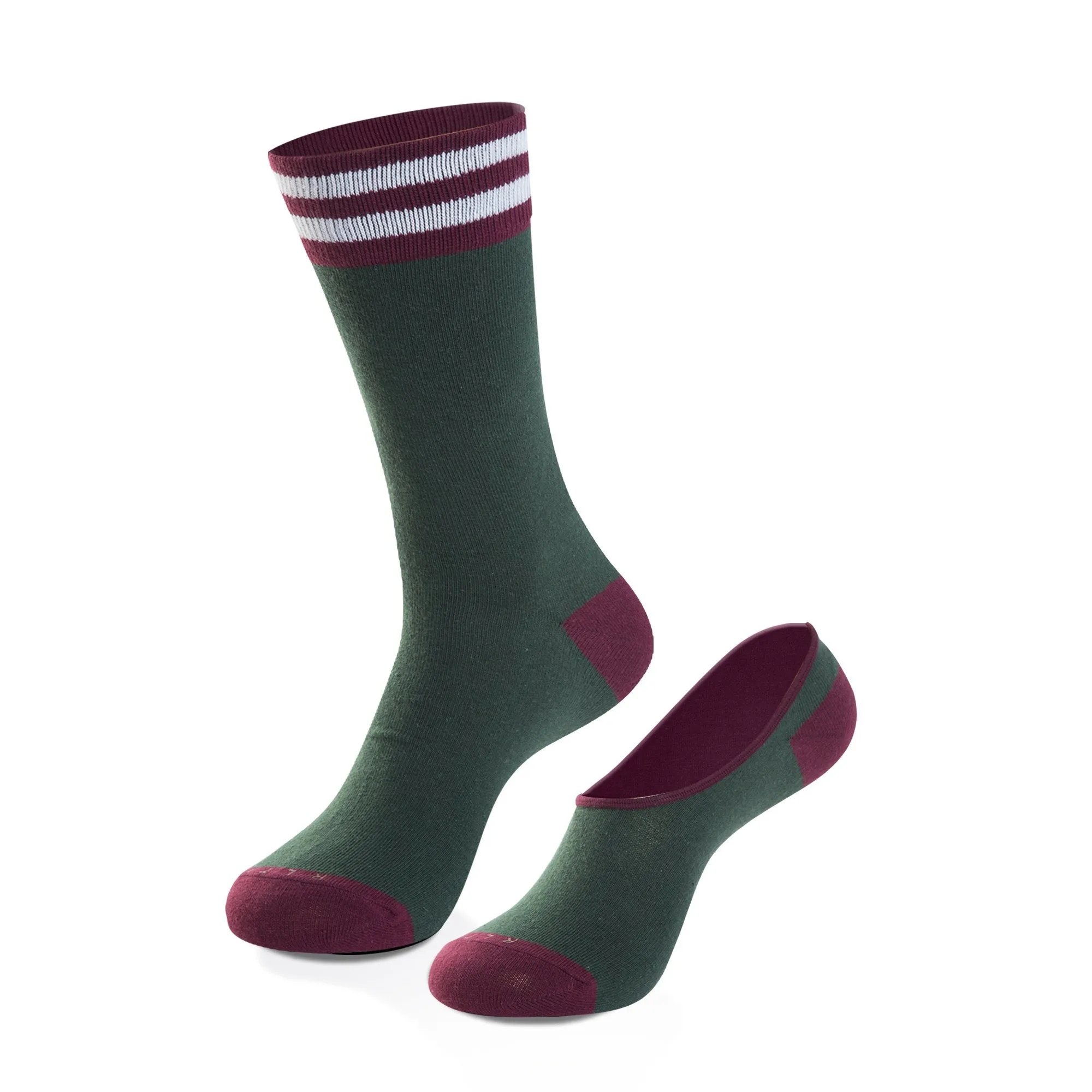 The Ivy Women's Crew   No-Show Sock Set