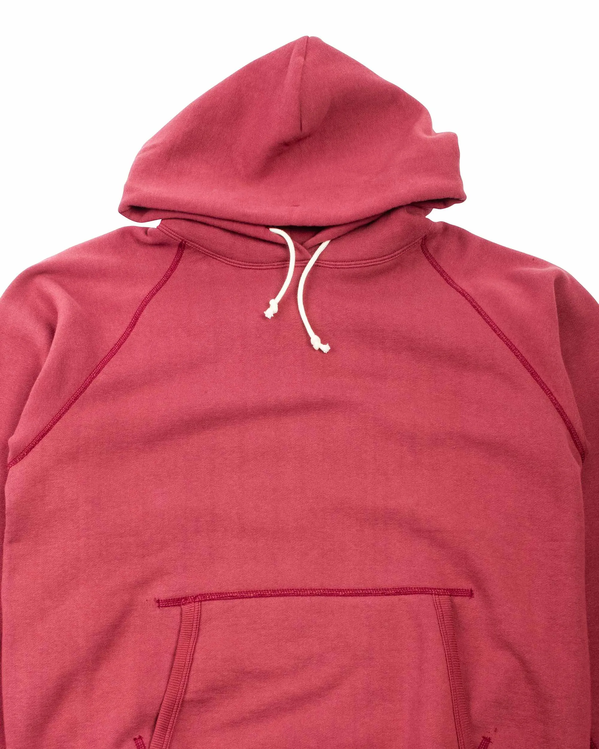 The Real McCoy's MC21017 9oz. Loopwheel Parka Maroon