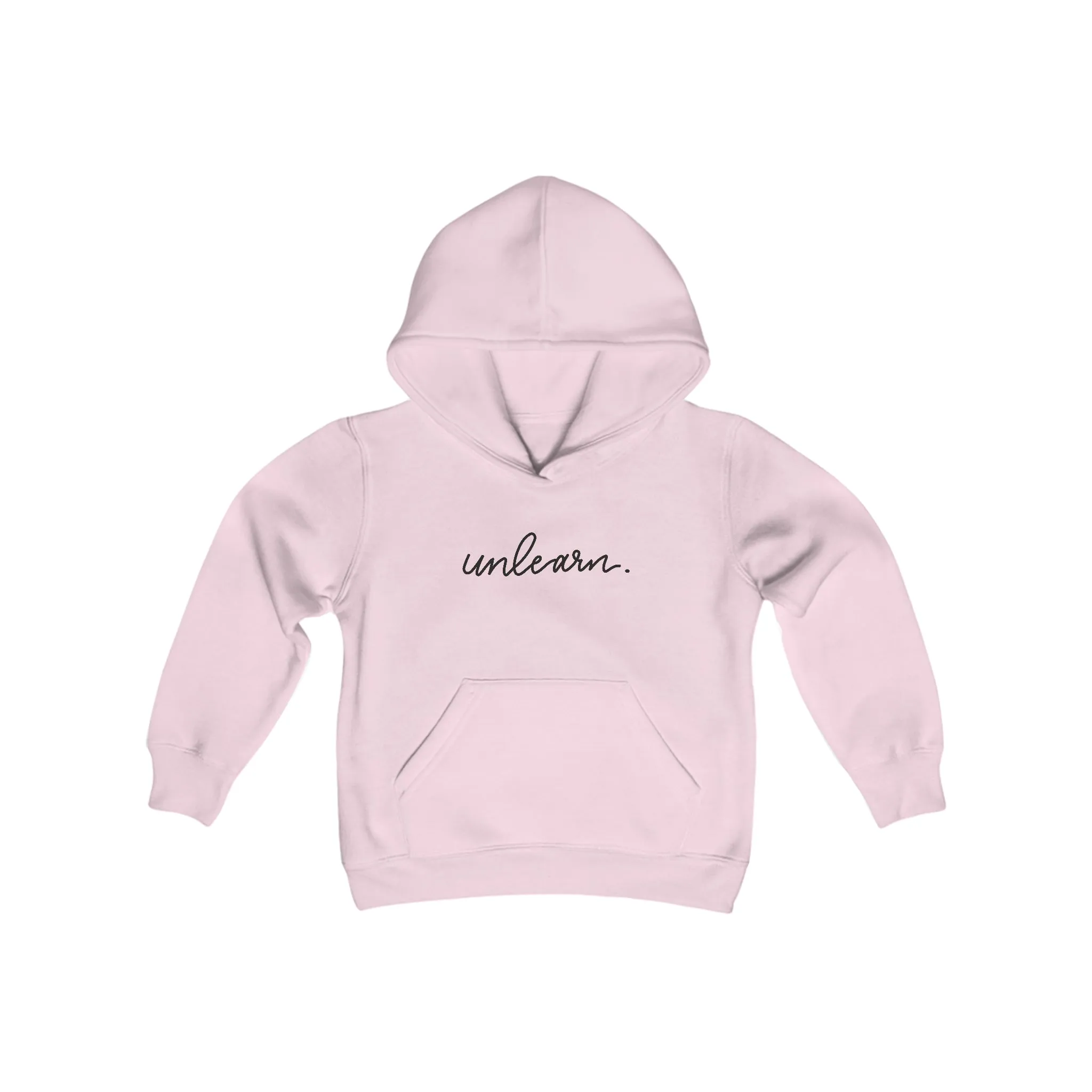 unlearn. logo script - Youth Hoodie